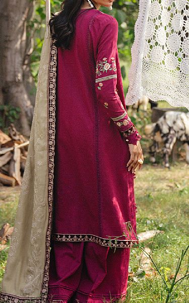Saira Rizwan Crimson Khaddar Suit | Pakistani Winter Dresses in USA- Image 2