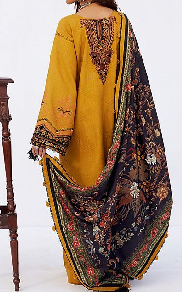 Saira Rizwan Mustard Khaddar Suit | Pakistani Winter Dresses in USA- Image 2