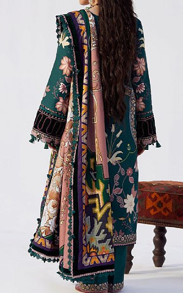 Saira Rizwan Green Khaddar Suit | Pakistani Winter Dresses in USA- Image 2