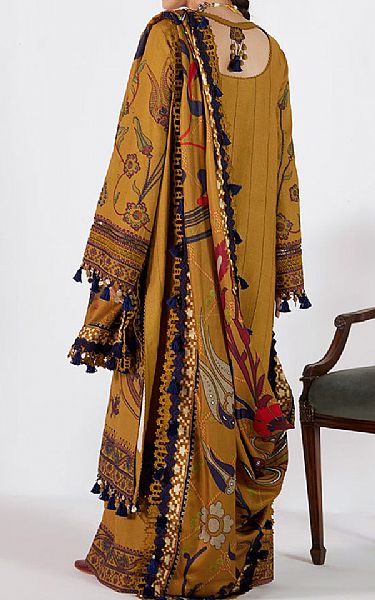 Saira Rizwan Mustard Karandi Suit | Pakistani Winter Dresses in USA- Image 2