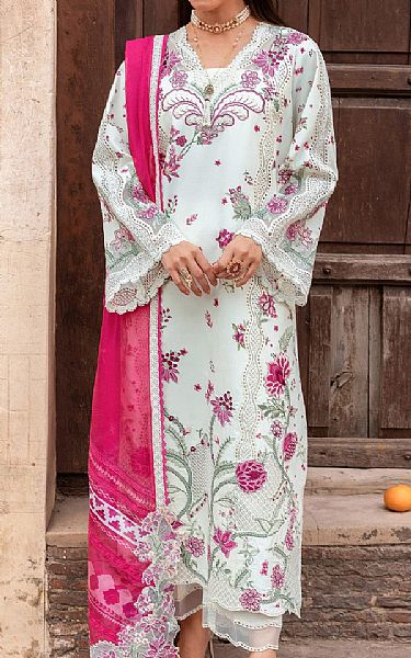 Saira Shakira Off White Lawn Suit | Pakistani Lawn Dress in USA- Image 1