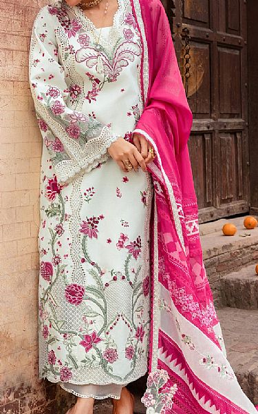 Saira Shakira Off White Lawn Suit | Pakistani Lawn Dress in USA- Image 2
