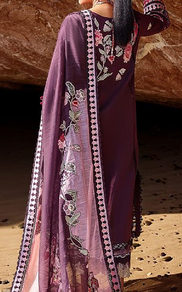 Saira Shakira Plum Lawn Suit | Pakistani Lawn Dress in USA- Image 2