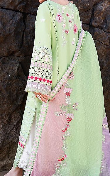 Saira Shakira Light Green Lawn Suit | Pakistani Lawn Dress in USA- Image 2