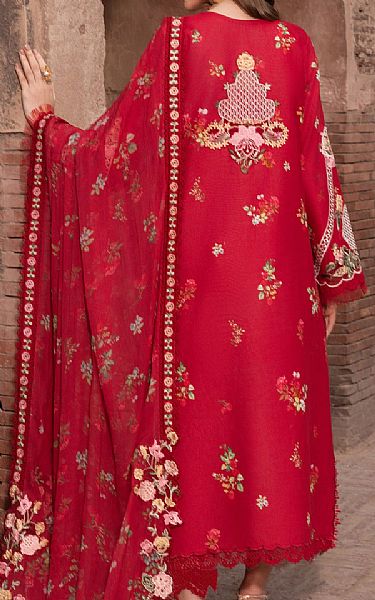 Saira Shakira Red Lawn Suit | Pakistani Lawn Dress in USA- Image 2
