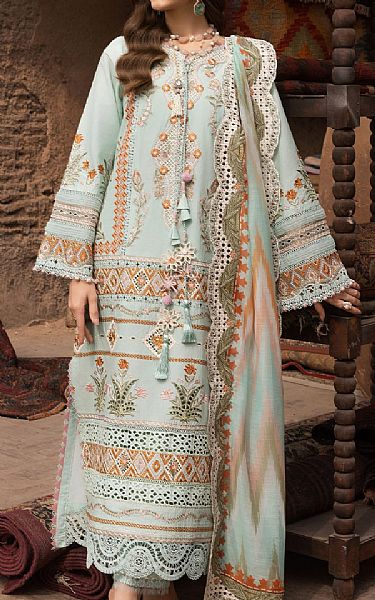 Saira Shakira Light Blue Lawn Suit | Pakistani Lawn Dress in USA- Image 2