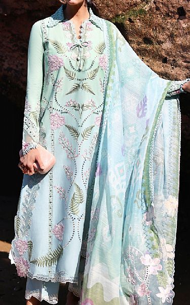 Saira Shakira Sky Blue Lawn Suit | Pakistani Lawn Dress in USA- Image 1