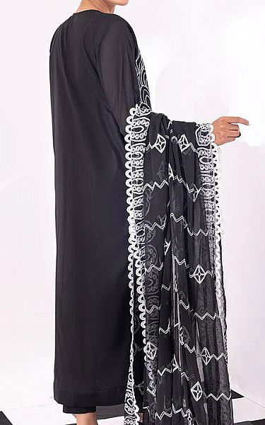 Salitex Black Lawn Suit | Pakistani Dresses in USA- Image 2
