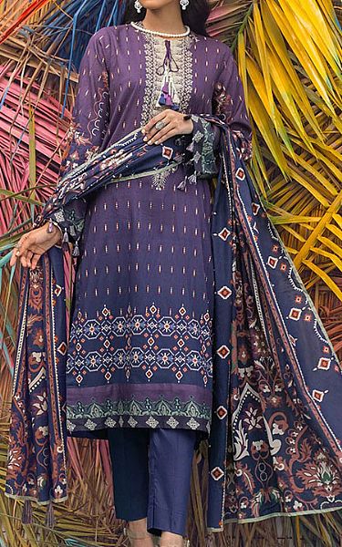 Salitex Indigo Lawn Suit | Pakistani Dresses in USA- Image 1