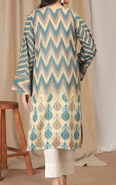 Salitex Beige Lawn Kurti | Pakistani Dresses in USA- Image 2