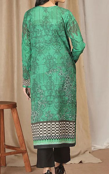 Salitex Emerald Green Lawn Kurti | Pakistani Dresses in USA- Image 2