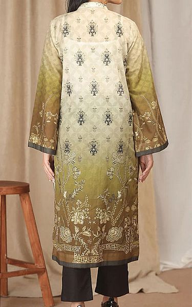 Salitex Off-white/Brown Lawn Kurti | Pakistani Dresses in USA- Image 2