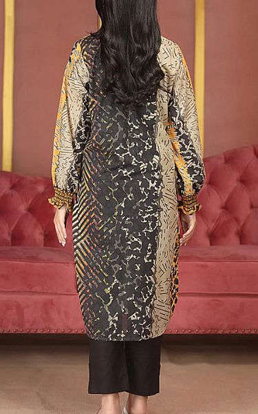 Salitex Dark Grey Lawn Kurti | Pakistani Dresses in USA- Image 2