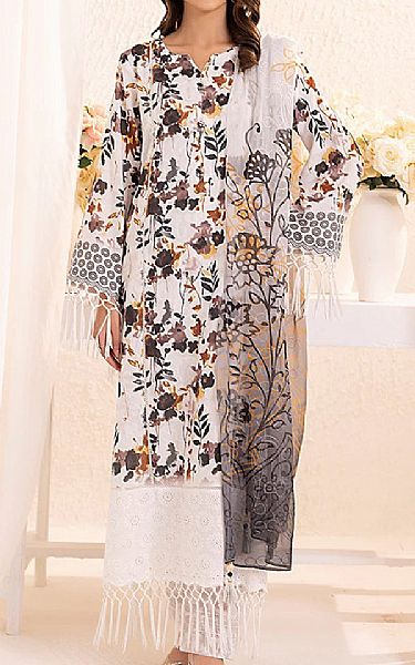 Salitex White Lawn Suit | Pakistani Lawn Dress in USA- Image 1