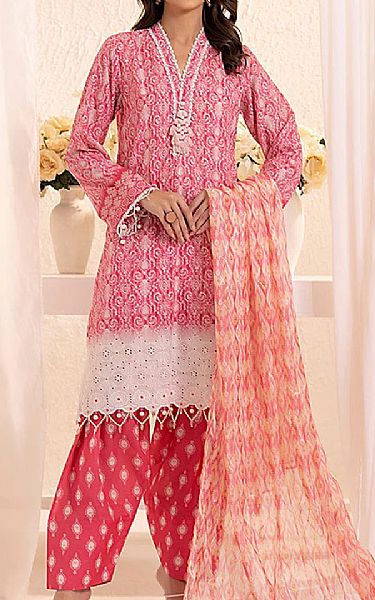 Salitex Pink Lawn Suit | Pakistani Lawn Dress in USA- Image 1