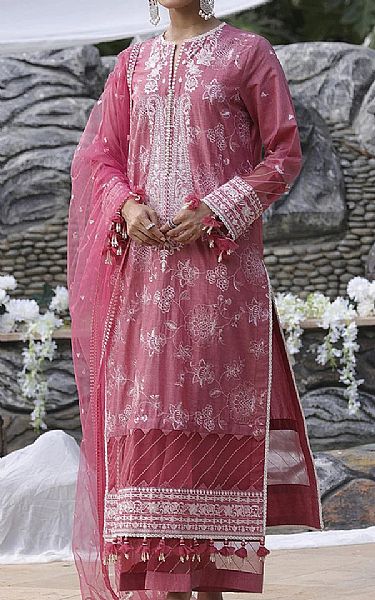 Salitex Dull Pink Cambric Suit | Pakistani Winter Dresses in USA- Image 1