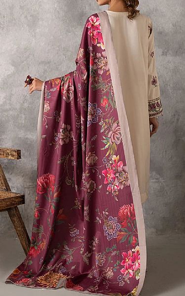 Salitex Ivory Cottel Suit | Pakistani Winter Dresses in USA- Image 2