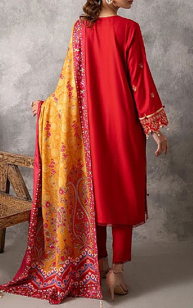 Salitex Carmine Cottel Suit | Pakistani Winter Dresses in USA- Image 2