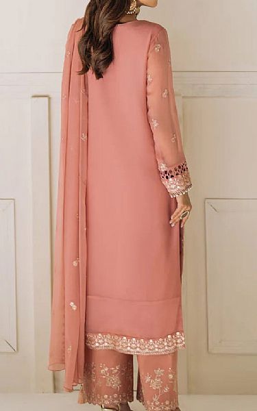 Salitex Pink Chiffon Suit | Pakistani Embroidered Chiffon Dresses USA- Image 2