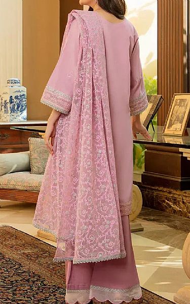 Salitex Faded Pink Net Suit | Pakistani Embroidered Chiffon Dresses USA- Image 2