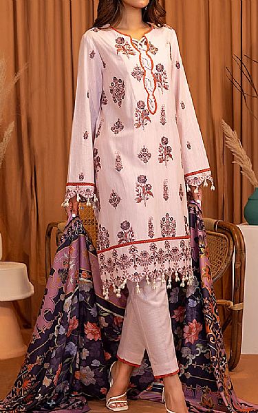 Salitex Pink Khaddar Suit | Pakistani Winter Dresses in USA- Image 1
