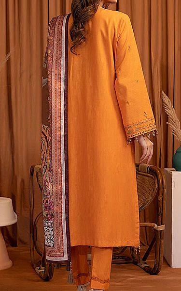 Salitex Mustard Khaddar Suit | Pakistani Winter Dresses in USA- Image 2