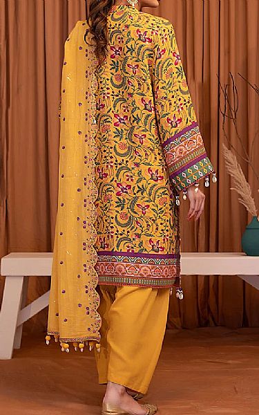 Salitex Yellow Karandi Suit | Pakistani Winter Dresses in USA- Image 2