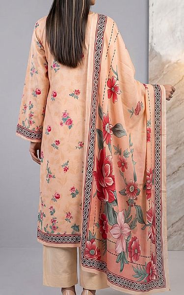 Salitex Peach Lawn Suit | Pakistani Lawn Dress in USA- Image 2