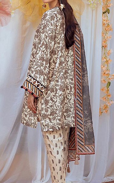 Salitex Off-white Lawn Suit | Pakistani Lawn Dress in USA- Image 2