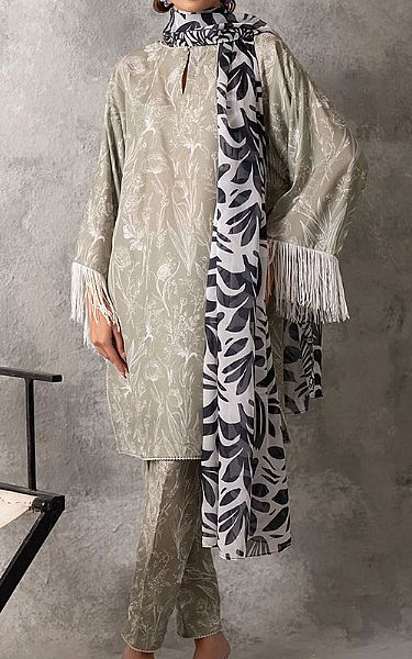 Salitex Grey Lawn Suit | Pakistani Lawn Dress in USA- Image 1