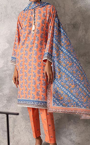 Salitex Coral Lawn Suit | Pakistani Lawn Dress in USA- Image 1