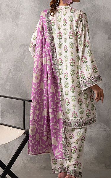 Salitex White/Green Lawn Suit | Pakistani Lawn Dress in USA- Image 2