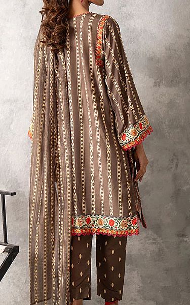Salitex Brown Lawn Suit | Pakistani Lawn Dress in USA- Image 2