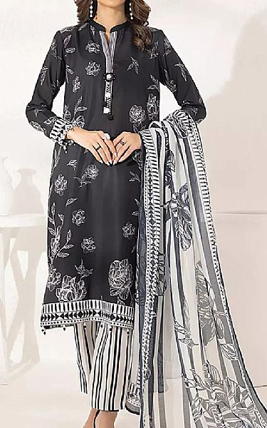 Salitex Black/Off White Lawn Suit | Pakistani Lawn Dress in USA- Image 1