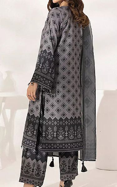 Salitex Grey/Black Lawn Suit | Pakistani Lawn Dress in USA- Image 2
