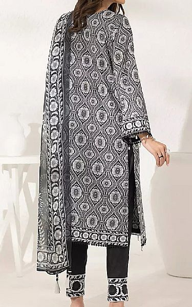Salitex Off White/Black Lawn Suit | Pakistani Lawn Dress in USA- Image 2