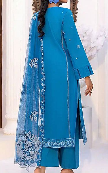 Salitex Royal Blue Lawn Suit | Pakistani Lawn Dress in USA- Image 2