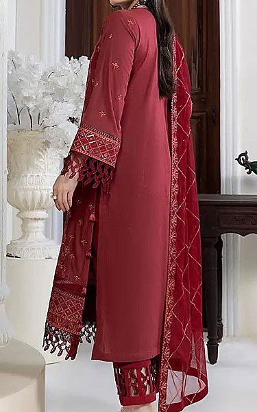 Salitex Maroon Lawn Suit | Pakistani Lawn Dress in USA- Image 2