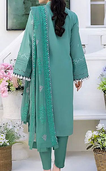 Salitex Sea Green Lawn Suit | Pakistani Lawn Dress in USA- Image 2