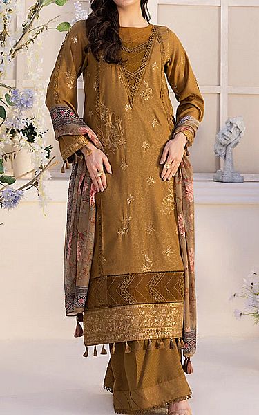 Salitex Olive Lawn Suit | Pakistani Lawn Dress in USA- Image 1