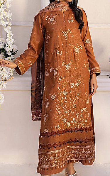 Salitex Brown Lawn Suit | Pakistani Lawn Dress in USA- Image 1