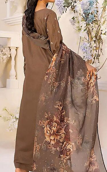 Salitex Sea Brown Lawn Suit | Pakistani Lawn Dress in USA- Image 2