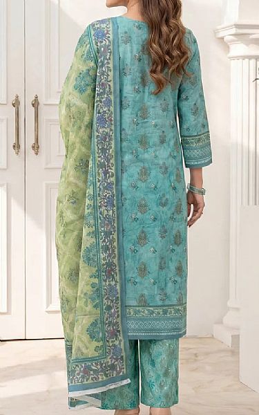 Salitex Fountain Blue Lawn Suit | Pakistani Lawn Dress in USA- Image 2