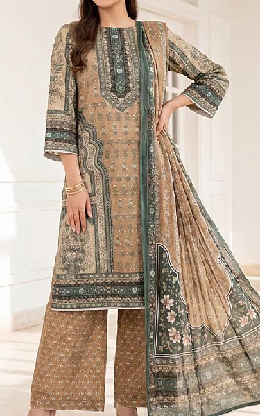 Salitex Fawn Lawn Suit | Pakistani Lawn Dress in USA- Image 1