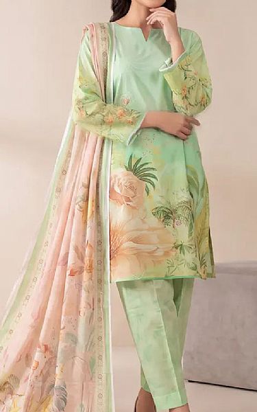 Salitex Mint Green Lawn Suit | Pakistani Lawn Dress in USA- Image 1