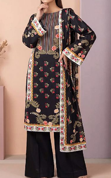 Salitex Black Lawn Suit | Pakistani Lawn Dress in USA- Image 1