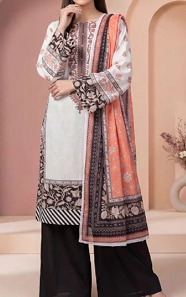 Salitex Light Grey Lawn Suit | Pakistani Lawn Dress in USA- Image 1