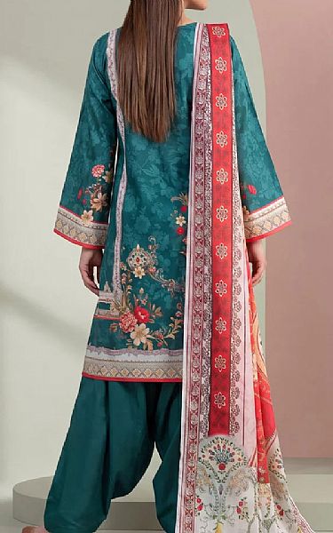 Salitex Mineral Green Lawn Suit | Pakistani Lawn Dress in USA- Image 2