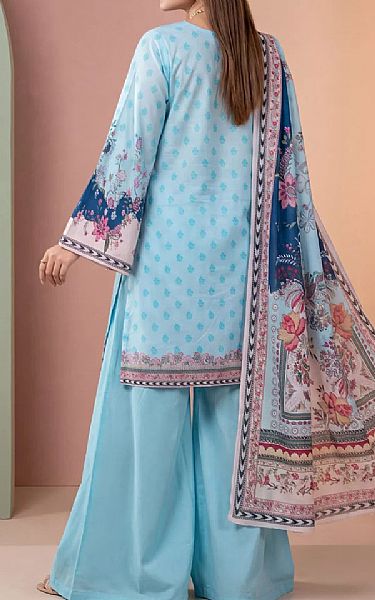 Salitex Off White/Carolina Blue Lawn Suit | Pakistani Lawn Dress in USA- Image 2