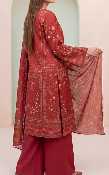 Salitex Vivid Burgundy Lawn Suit | Pakistani Lawn Dress in USA- Image 2